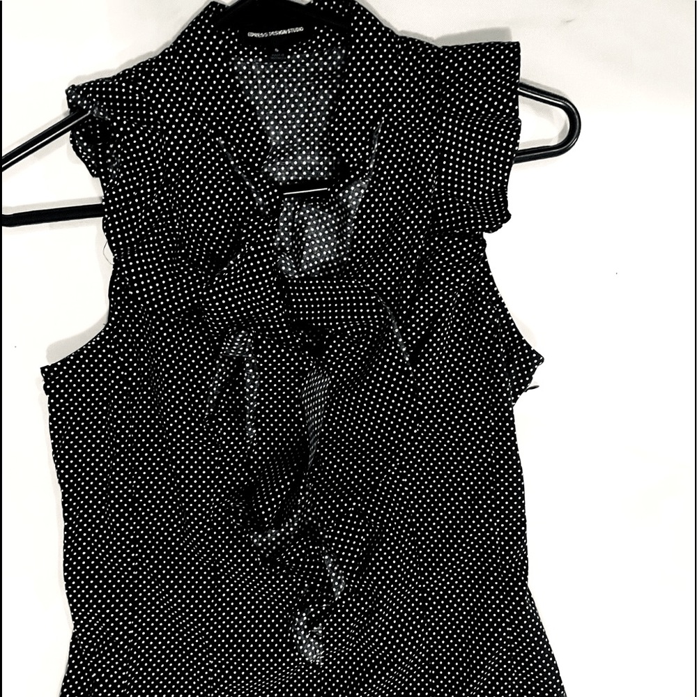 Polka dot express blouse